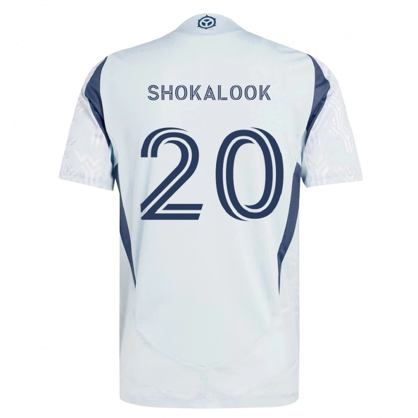 Danxen Kinder Jason Shokalook #20 Blau Grau Weiß Auswärtstrikot Trikot 2026/27 T-Shirt Österreich