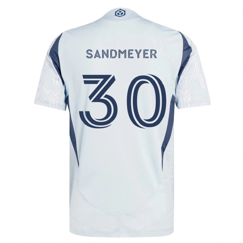 Danxen Kinder Jack Sandmeyer #30 Blau Grau Weiß Auswärtstrikot Trikot 2026/27 T-Shirt Österreich