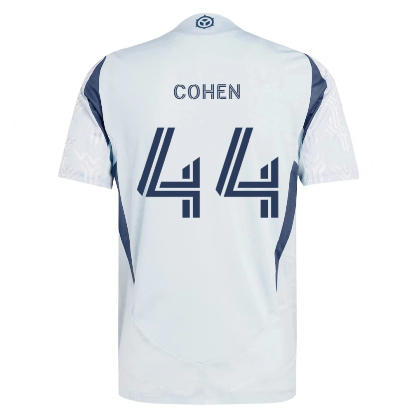 Danxen Kinder Josh Cohen #44 Blau Grau Weiß Auswärtstrikot Trikot 2026/27 T-Shirt Österreich