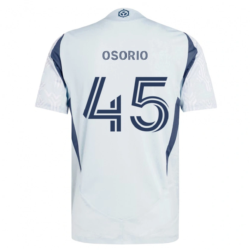 Danxen Kinder Harold Osorio #45 Blau Grau Weiß Auswärtstrikot Trikot 2026/27 T-Shirt Österreich