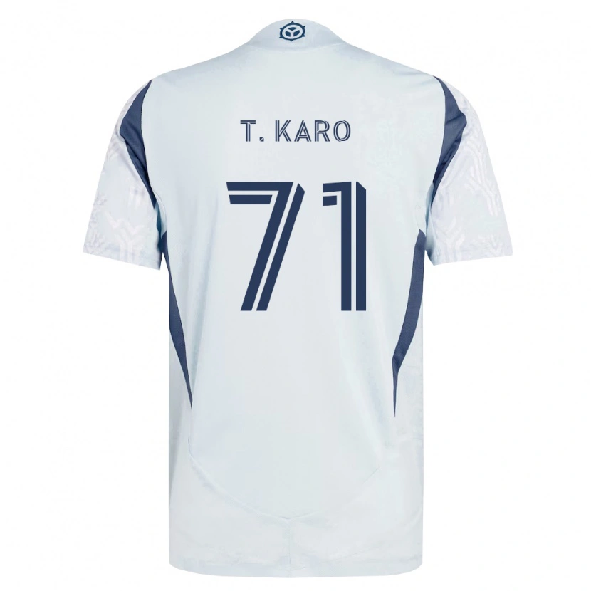 Danxen Kinder David Tchétchao Karo #71 Blau Grau Weiß Auswärtstrikot Trikot 2026/27 T-Shirt Österreich