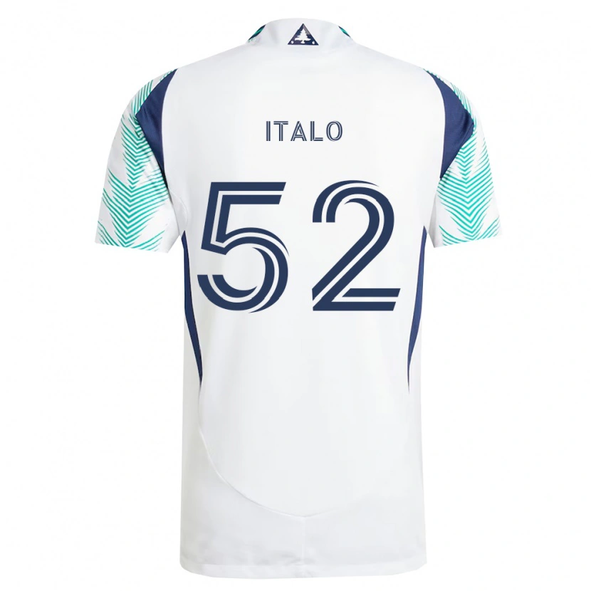 Danxen Kinder Ítalo #52 Weiß Marineblau Hellgrün Auswärtstrikot Trikot 2026/27 T-Shirt Österreich
