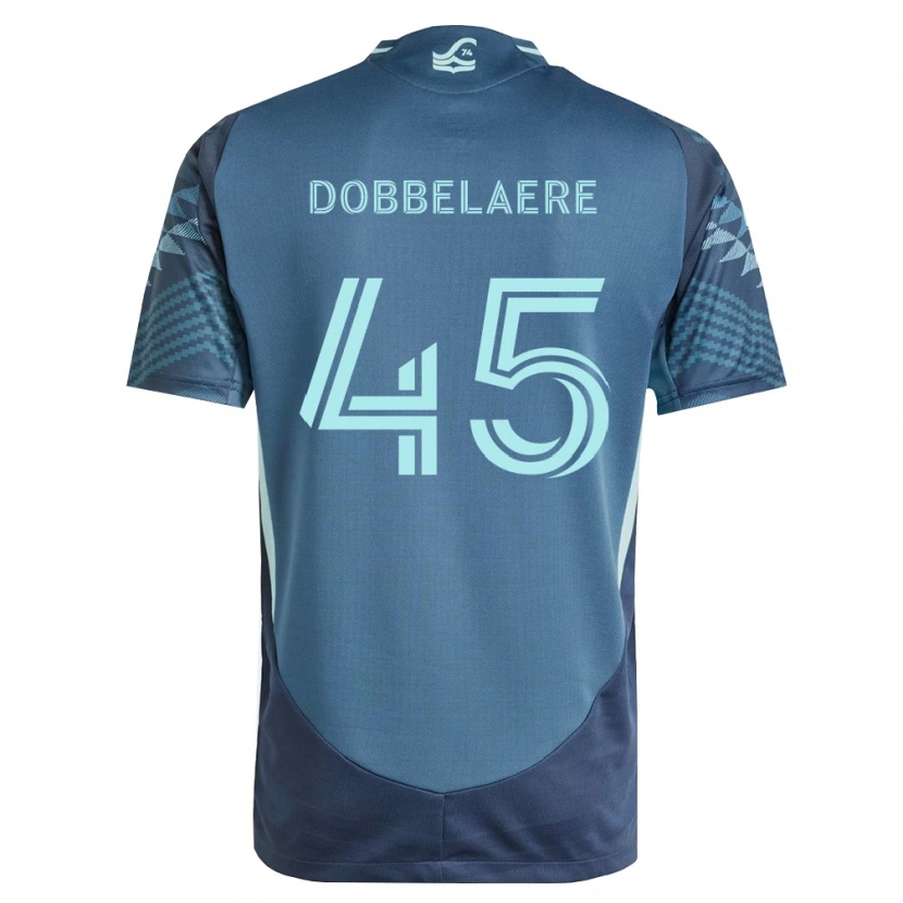 Danxen Kinder Ethan Dobbelaere #45 Marineblau Grün Auswärtstrikot Trikot 2026/27 T-Shirt Österreich