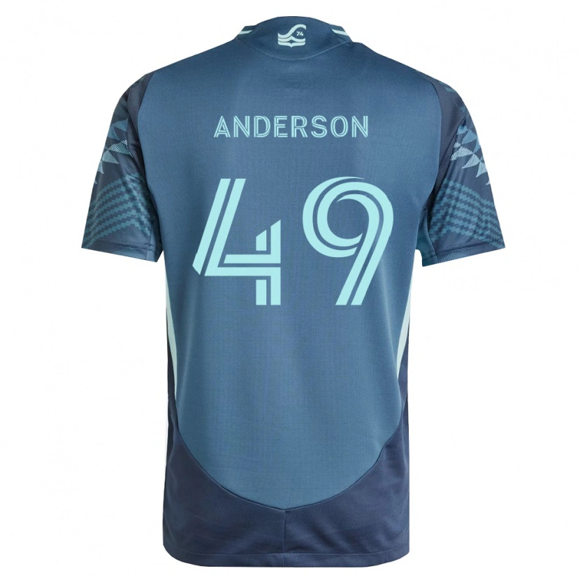 Danxen Kinder Hunter Anderson #49 Marineblau Grün Auswärtstrikot Trikot 2026/27 T-Shirt Österreich