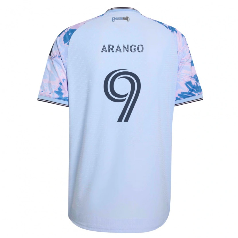 Danxen Kinder Cristian Arango #9 Königsblau Weiß Schwarz Auswärtstrikot Trikot 2026/27 T-Shirt Österreich