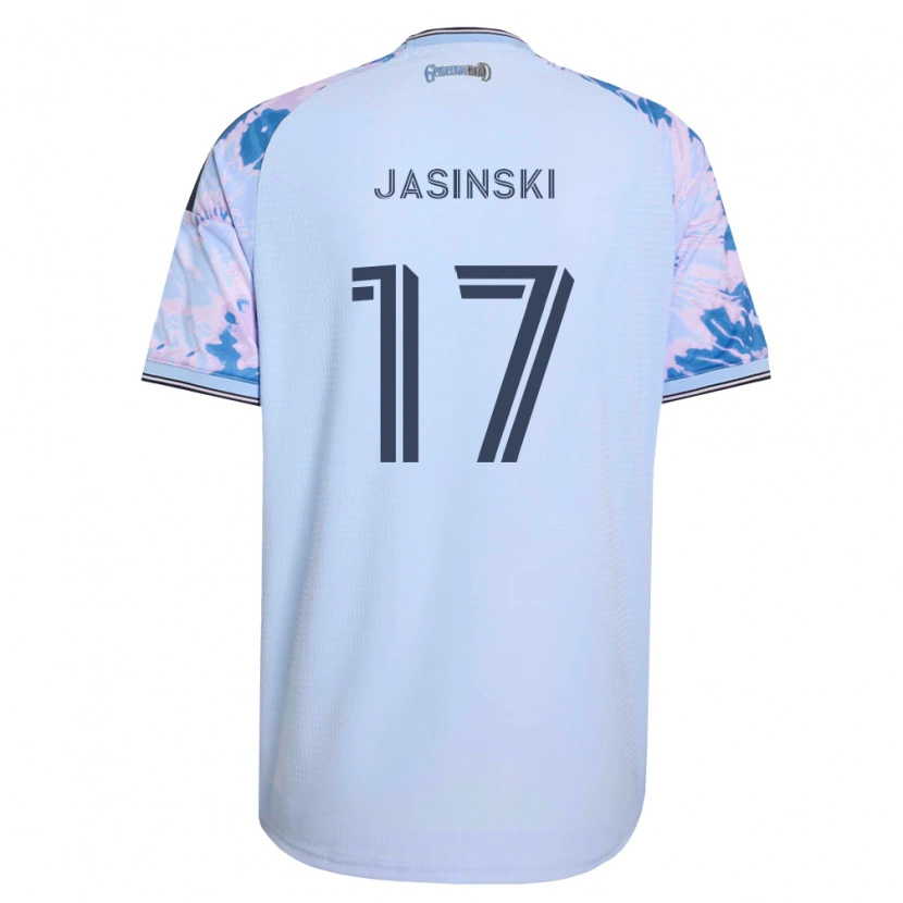 Danxen Kinder Jack Jasinski #17 Königsblau Weiß Schwarz Auswärtstrikot Trikot 2026/27 T-Shirt Österreich