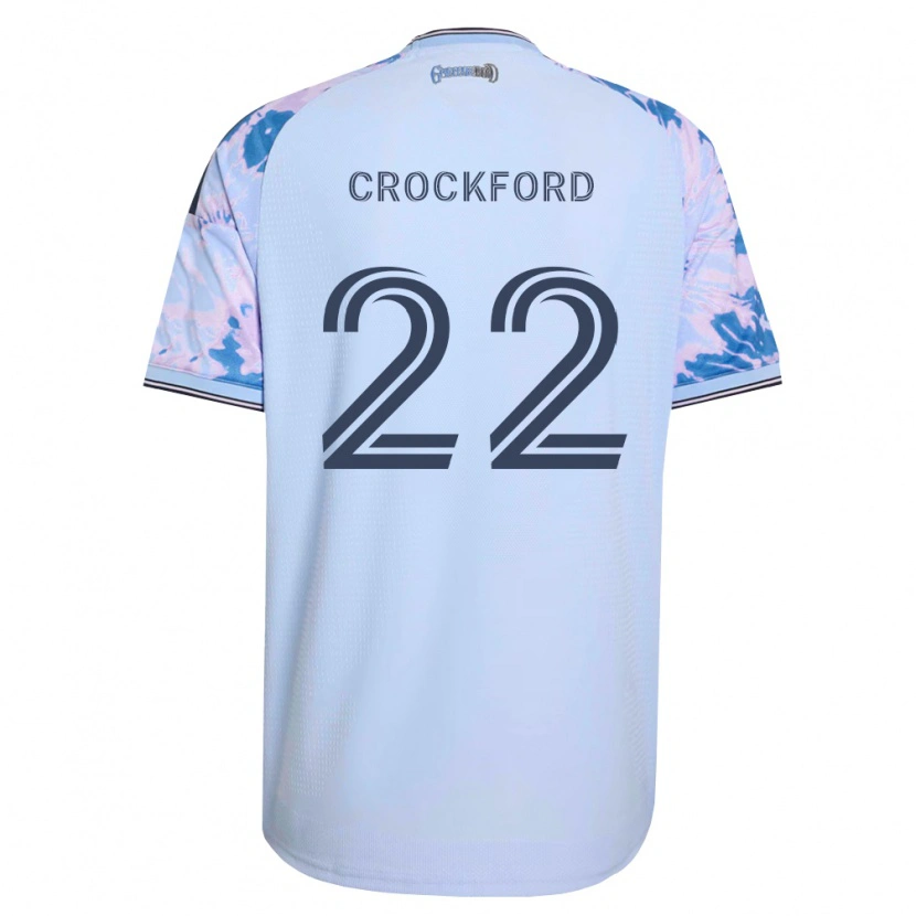 Danxen Kinder Nate Crockford #22 Königsblau Weiß Schwarz Auswärtstrikot Trikot 2026/27 T-Shirt Österreich