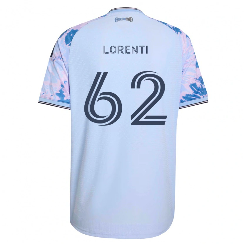 Danxen Kinder Dominic Lorenti #62 Königsblau Weiß Schwarz Auswärtstrikot Trikot 2026/27 T-Shirt Österreich
