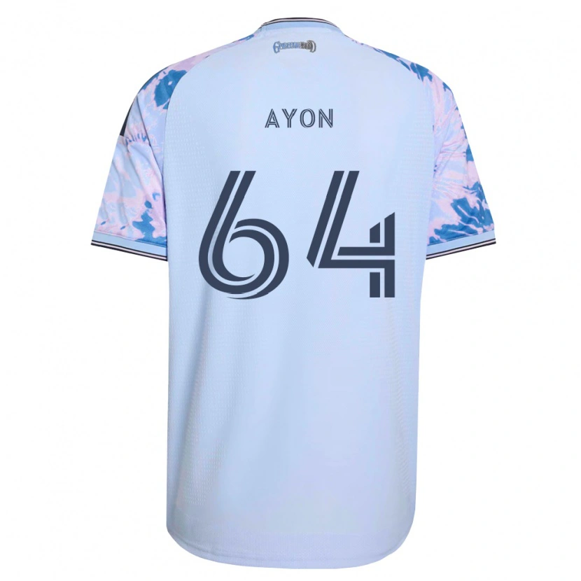 Danxen Kinder Jerry Ayon #64 Königsblau Weiß Schwarz Auswärtstrikot Trikot 2026/27 T-Shirt Österreich