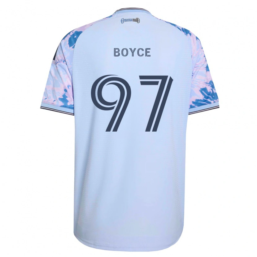 Danxen Kinder Warren Boyce #97 Königsblau Weiß Schwarz Auswärtstrikot Trikot 2026/27 T-Shirt Österreich
