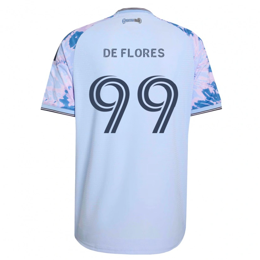 Danxen Kinder Shane De Flores #99 Königsblau Weiß Schwarz Auswärtstrikot Trikot 2026/27 T-Shirt Österreich