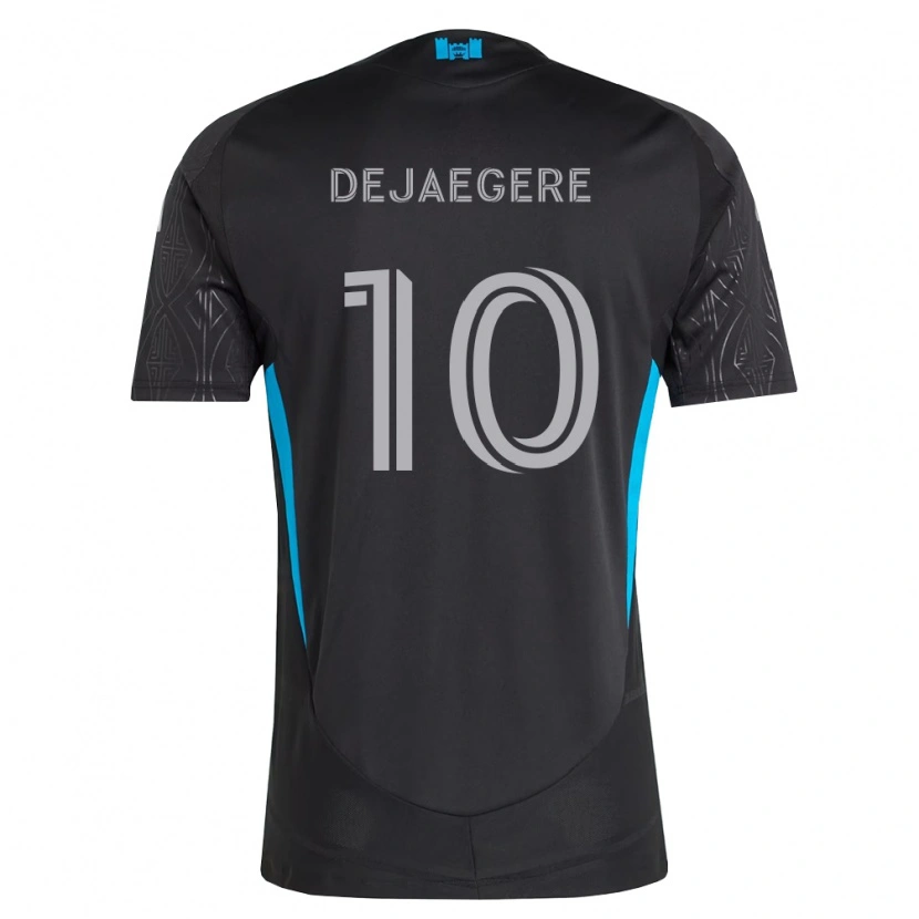 Danxen Kinder Brecht Dejaegere #10 Schwarz Weiß Himmelblau Auswärtstrikot Trikot 2026/27 T-Shirt Österreich