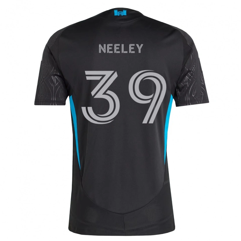 Danxen Kinder Jack Neeley #39 Schwarz Weiß Himmelblau Auswärtstrikot Trikot 2026/27 T-Shirt Österreich
