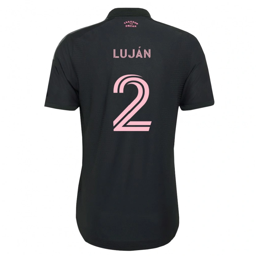 Danxen Kinder Gonzalo Luján #2 Pink Schwarz Weiß Auswärtstrikot Trikot 2026/27 T-Shirt Österreich