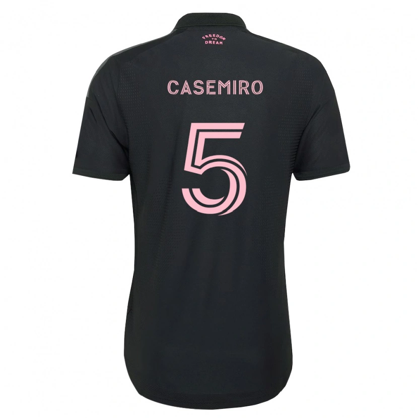 Danxen Kinder Casemiro #5 Pink Schwarz Weiß Auswärtstrikot Trikot 2026/27 T-Shirt Österreich