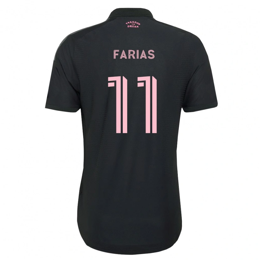 Danxen Kinder Facundo Farías #11 Pink Schwarz Weiß Auswärtstrikot Trikot 2026/27 T-Shirt Österreich