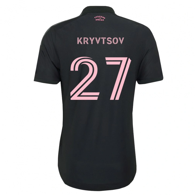 Danxen Kinder Sergiy Kryvtsov #27 Pink Schwarz Weiß Auswärtstrikot Trikot 2026/27 T-Shirt Österreich