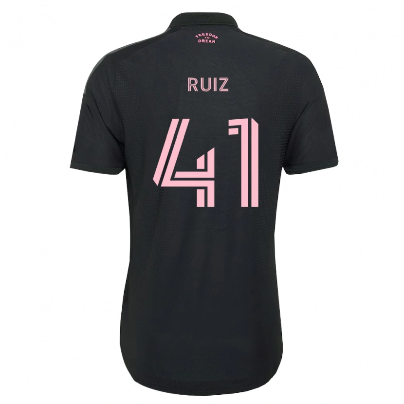 Danxen Kinder David Ruíz #41 Pink Schwarz Weiß Auswärtstrikot Trikot 2026/27 T-Shirt Österreich