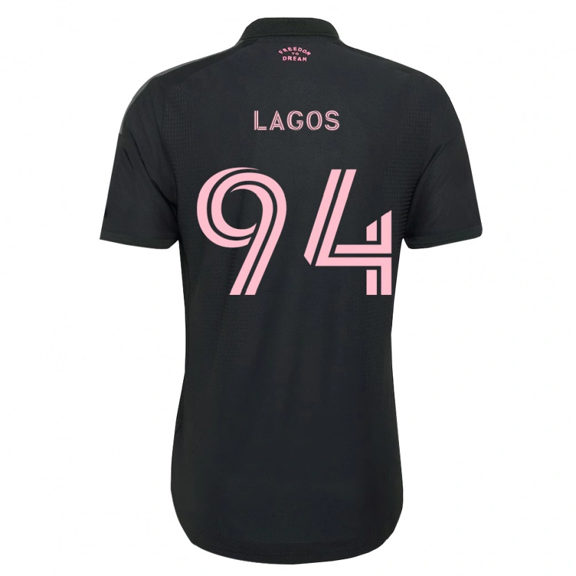 Danxen Kinder Diego Lagos #94 Pink Schwarz Weiß Auswärtstrikot Trikot 2026/27 T-Shirt Österreich