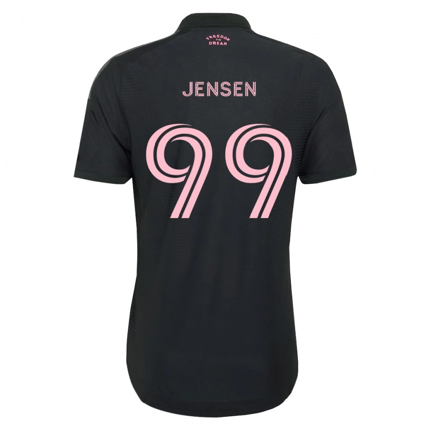Danxen Kinder Cole Jensen #99 Pink Schwarz Weiß Auswärtstrikot Trikot 2026/27 T-Shirt Österreich