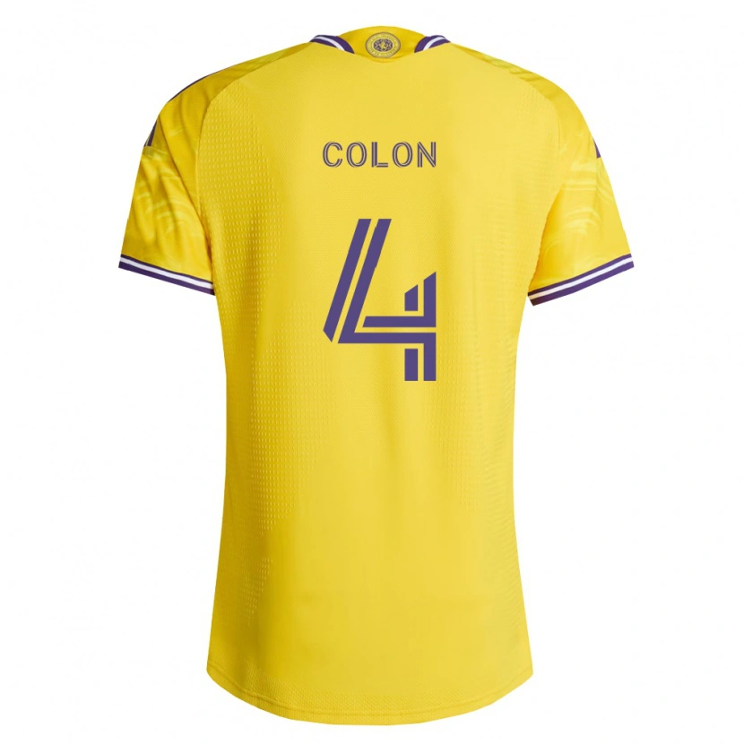 Danxen Kinder Xzavier Colon #4 Gelb Violett Auswärtstrikot Trikot 2026/27 T-Shirt Österreich