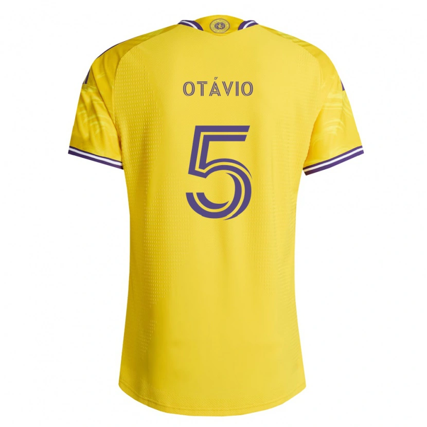 Danxen Kinder Luis Otávio #5 Gelb Violett Auswärtstrikot Trikot 2026/27 T-Shirt Österreich