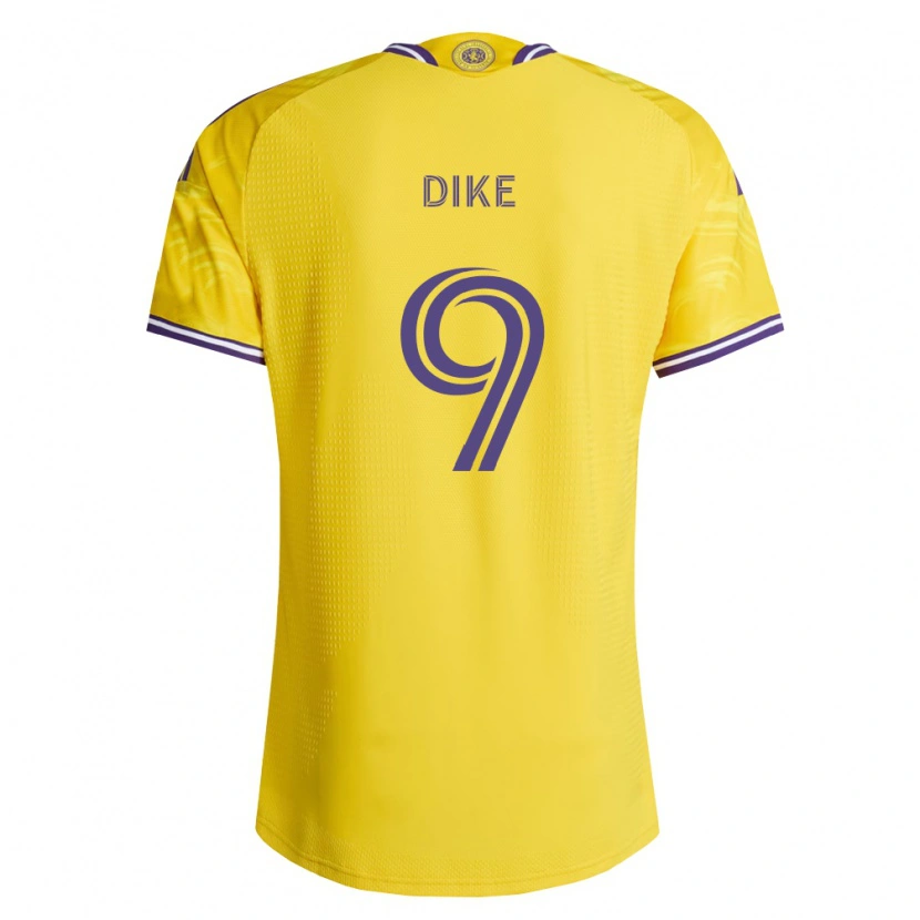 Danxen Kinder Daryl Dike #9 Gelb Violett Auswärtstrikot Trikot 2026/27 T-Shirt Österreich