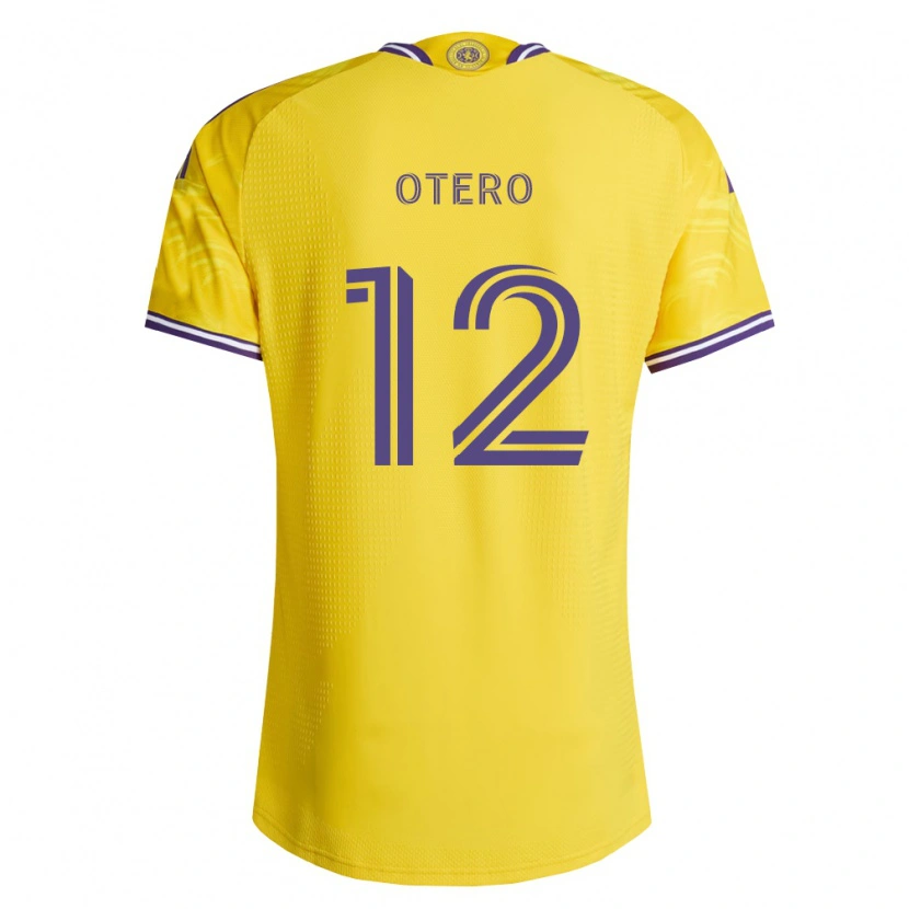 Danxen Kinder Javier Otero #12 Gelb Violett Auswärtstrikot Trikot 2026/27 T-Shirt Österreich