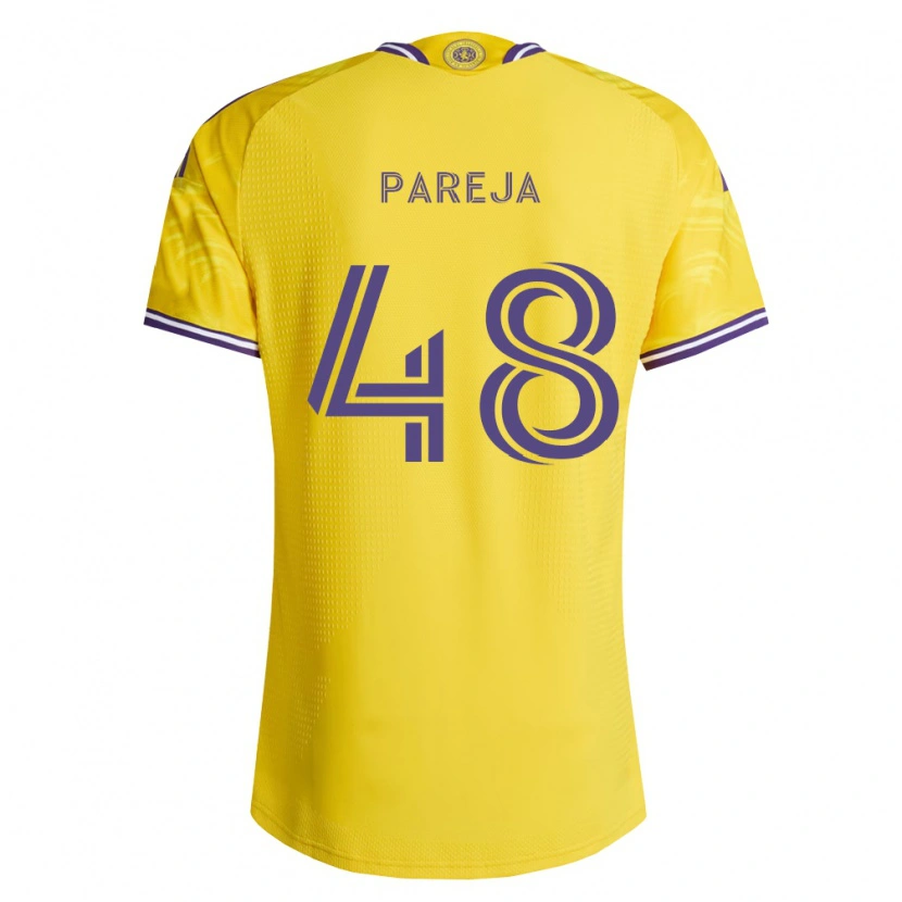 Danxen Kinder Diego Pareja #48 Gelb Violett Auswärtstrikot Trikot 2026/27 T-Shirt Österreich