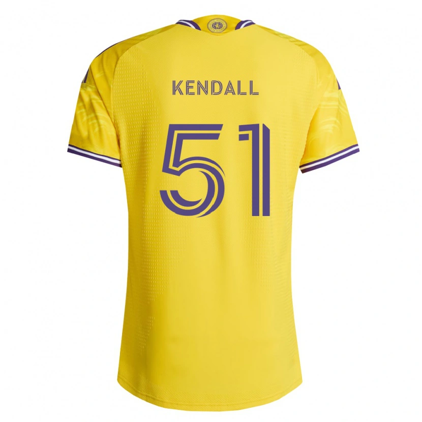 Danxen Kinder Brady Kendall #51 Gelb Violett Auswärtstrikot Trikot 2026/27 T-Shirt Österreich