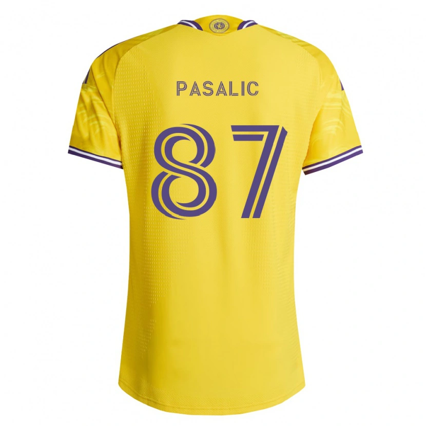 Danxen Kinder Marco Pašalić #87 Gelb Violett Auswärtstrikot Trikot 2026/27 T-Shirt Österreich