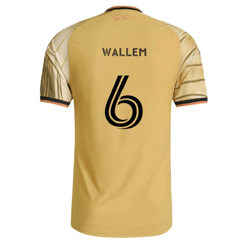 Danxen Kinder Conrad Wallem #6 Braun Gelb Schwarz Auswärtstrikot Trikot 2026/27 T-Shirt Österreich