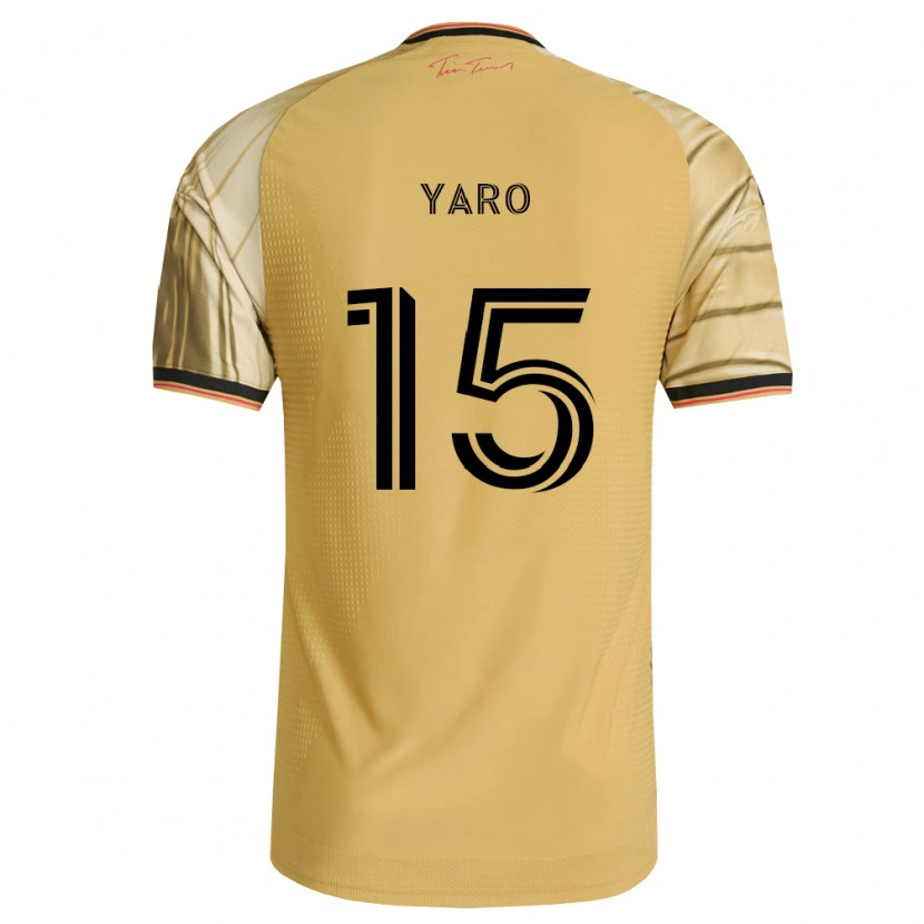 Danxen Kinder Joshua Yaro #15 Braun Gelb Schwarz Auswärtstrikot Trikot 2026/27 T-Shirt Österreich