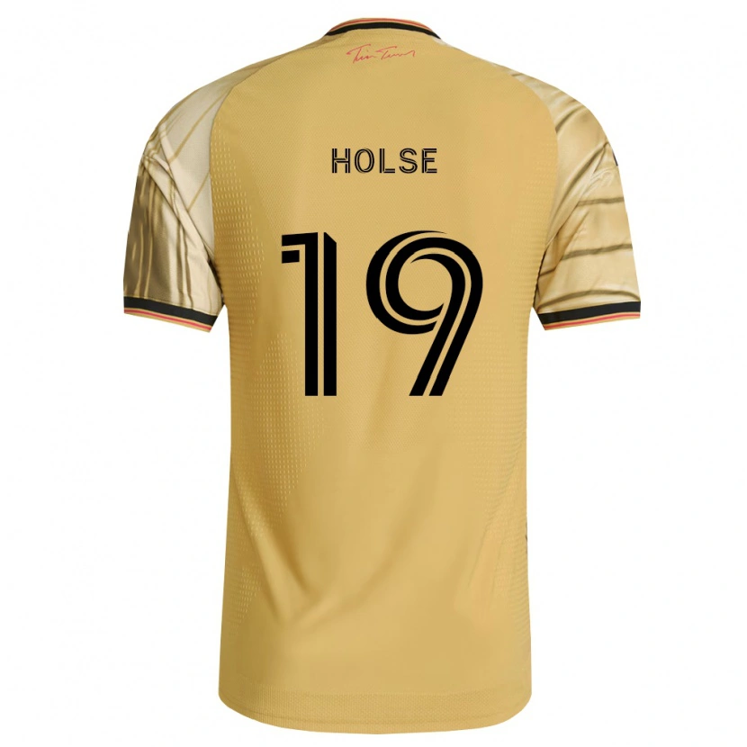 Danxen Kinder Carlo Holse #19 Braun Gelb Schwarz Auswärtstrikot Trikot 2026/27 T-Shirt Österreich