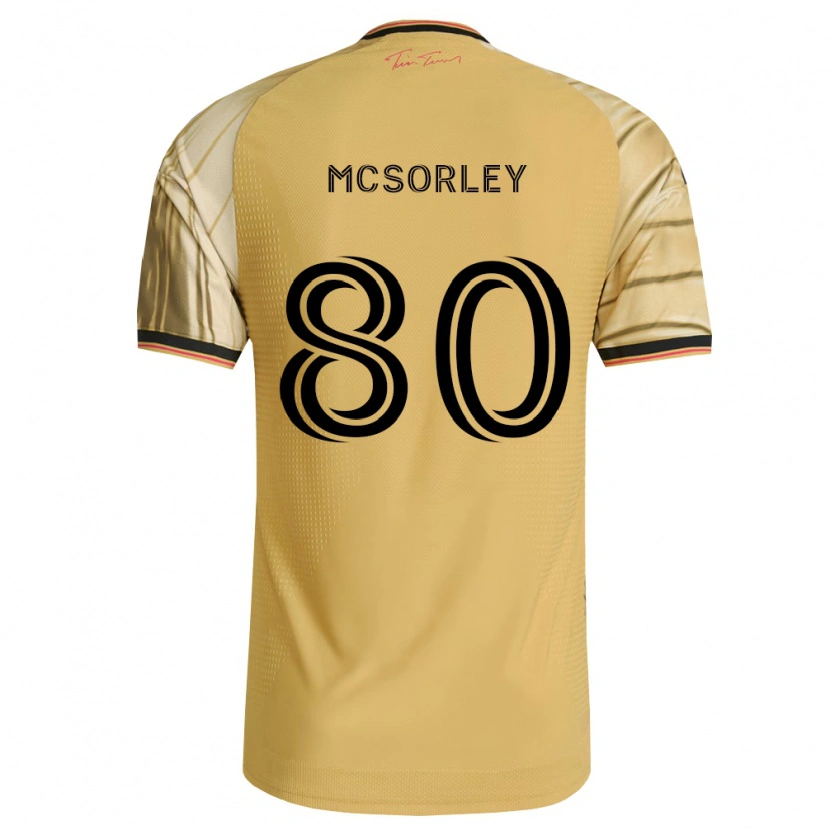Danxen Kinder Brendan Mcsorley #80 Braun Gelb Schwarz Auswärtstrikot Trikot 2026/27 T-Shirt Österreich