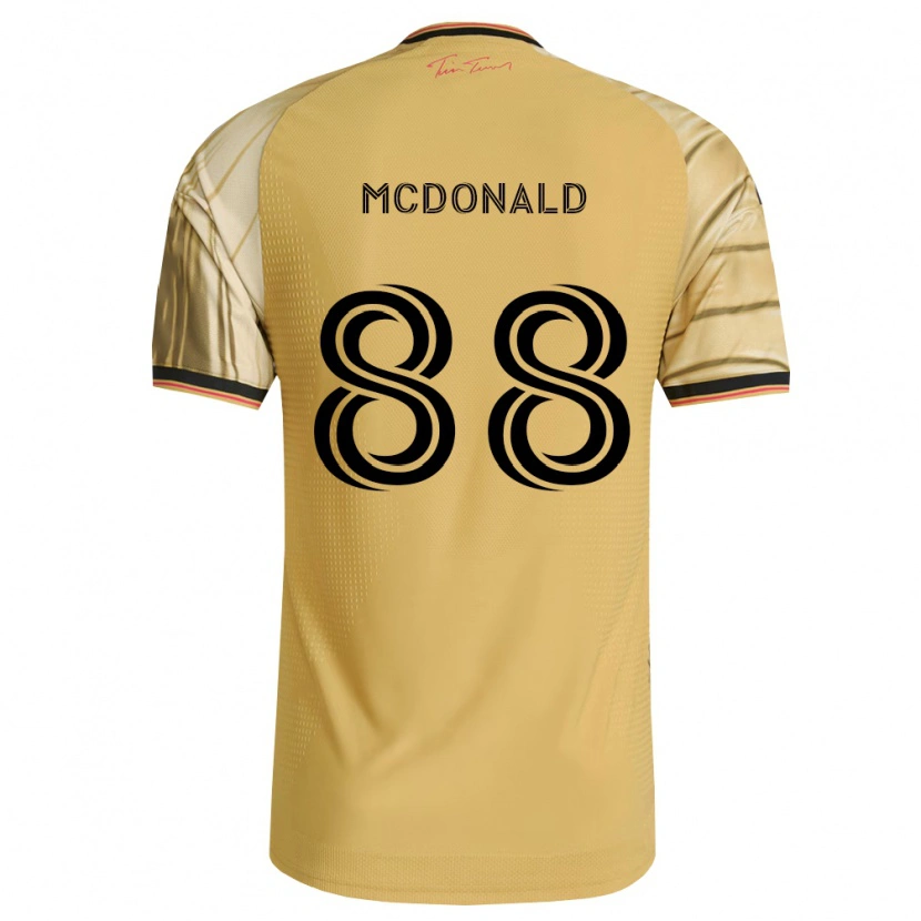 Danxen Kinder Patrick Mcdonald #88 Braun Gelb Schwarz Auswärtstrikot Trikot 2026/27 T-Shirt Österreich