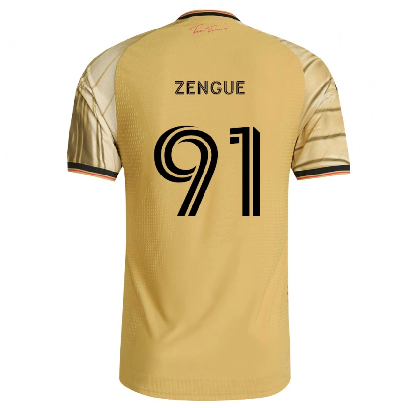 Danxen Kinder Zach Zengue #91 Braun Gelb Schwarz Auswärtstrikot Trikot 2026/27 T-Shirt Österreich