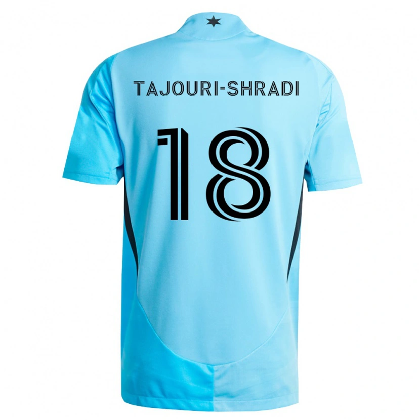 Danxen Kinder Ismael Tajouri-Shradi #18 Hellblau Schwarz Auswärtstrikot Trikot 2026/27 T-Shirt Österreich