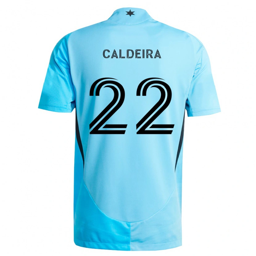 Danxen Kinder Marcus Caldeira #22 Hellblau Schwarz Auswärtstrikot Trikot 2026/27 T-Shirt Österreich