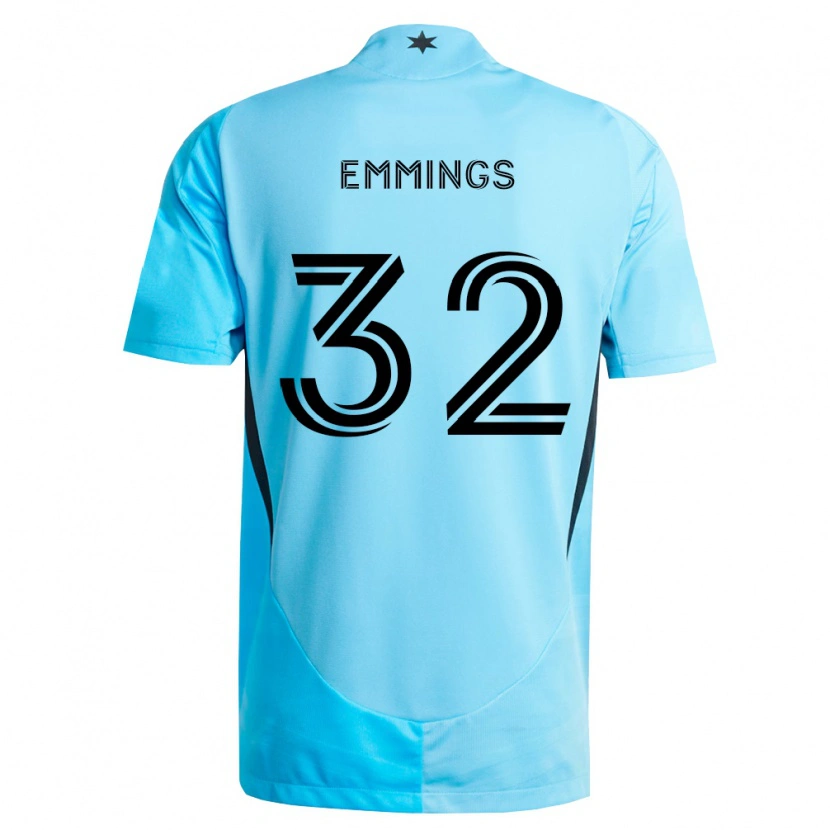 Danxen Kinder Fred Emmings #32 Hellblau Schwarz Auswärtstrikot Trikot 2026/27 T-Shirt Österreich