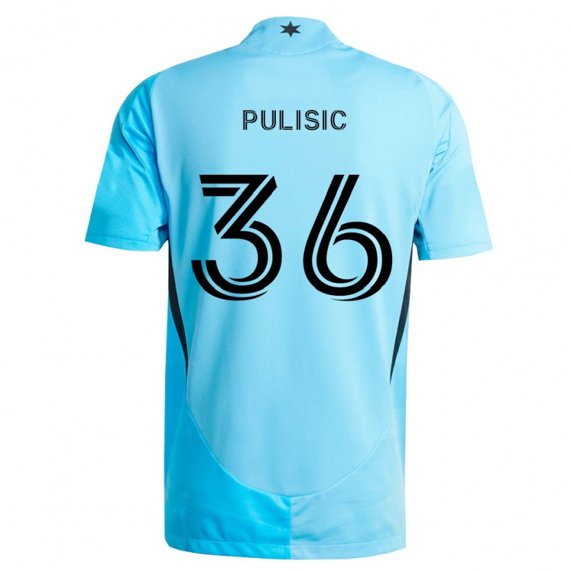 Danxen Kinder Will Pulisic #36 Hellblau Schwarz Auswärtstrikot Trikot 2026/27 T-Shirt Österreich