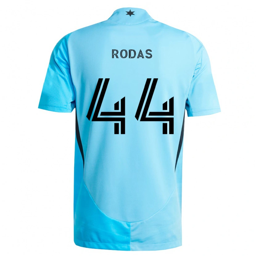 Danxen Kinder Geremy Rodas #44 Hellblau Schwarz Auswärtstrikot Trikot 2026/27 T-Shirt Österreich
