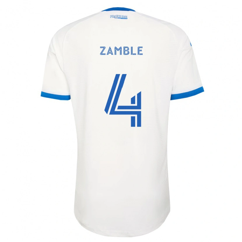Danxen Kinder Ulrich Zamble #4 Himmelblau Weiß Auswärtstrikot Trikot 2026/27 T-Shirt Österreich