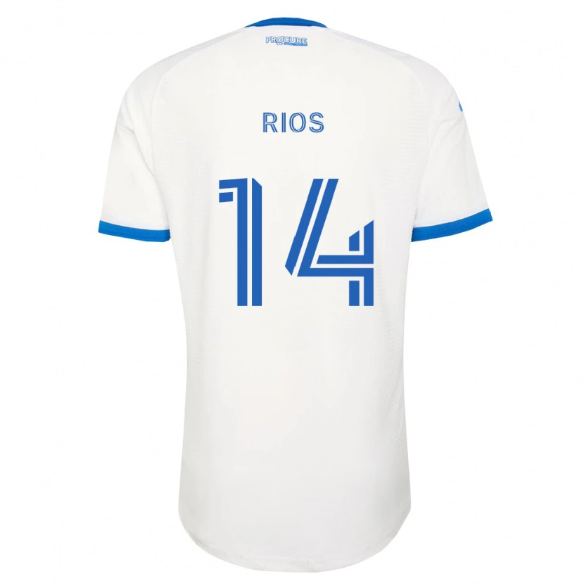 Danxen Kinder Daniel Ríos #14 Himmelblau Weiß Auswärtstrikot Trikot 2026/27 T-Shirt Österreich