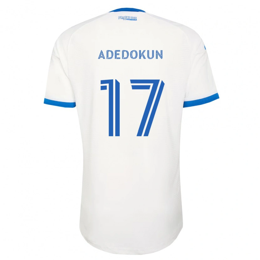 Danxen Kinder Michael Adedokun #17 Himmelblau Weiß Auswärtstrikot Trikot 2026/27 T-Shirt Österreich
