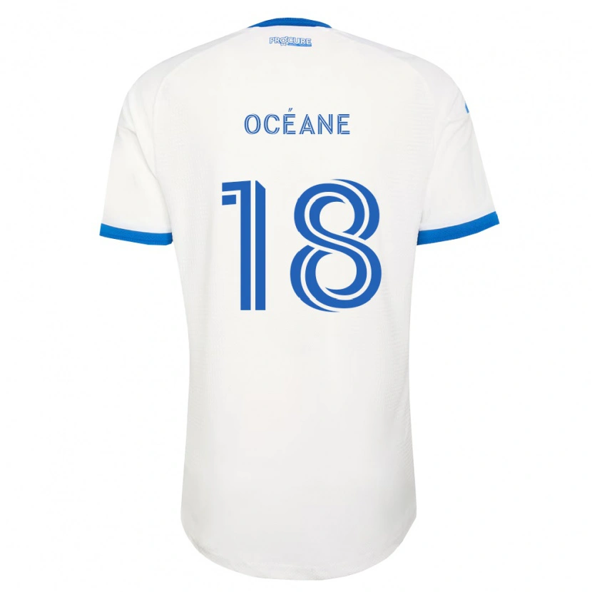 Danxen Kinder Blouin Océane #18 Himmelblau Weiß Auswärtstrikot Trikot 2026/27 T-Shirt Österreich