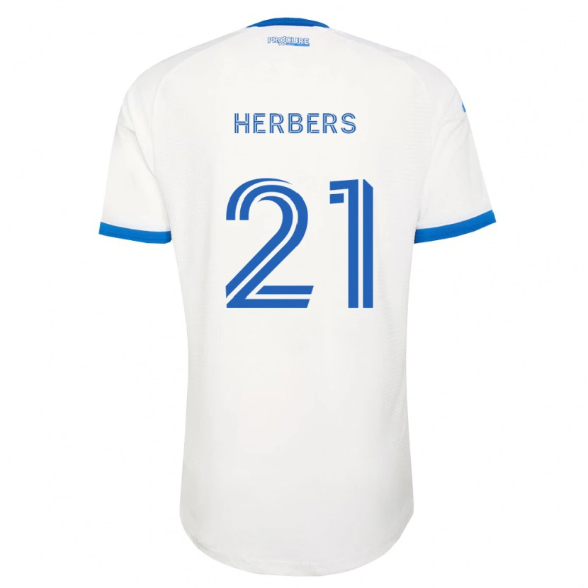 Danxen Kinder Fabian Herbers #21 Himmelblau Weiß Auswärtstrikot Trikot 2026/27 T-Shirt Österreich