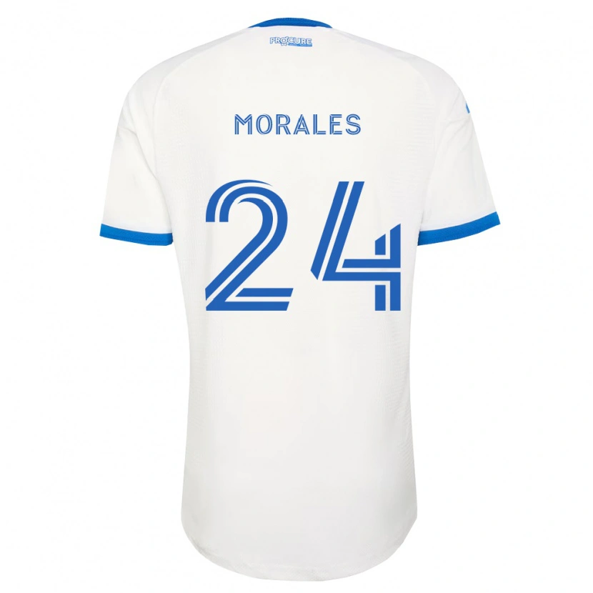 Danxen Kinder Efraín Morales #24 Himmelblau Weiß Auswärtstrikot Trikot 2026/27 T-Shirt Österreich