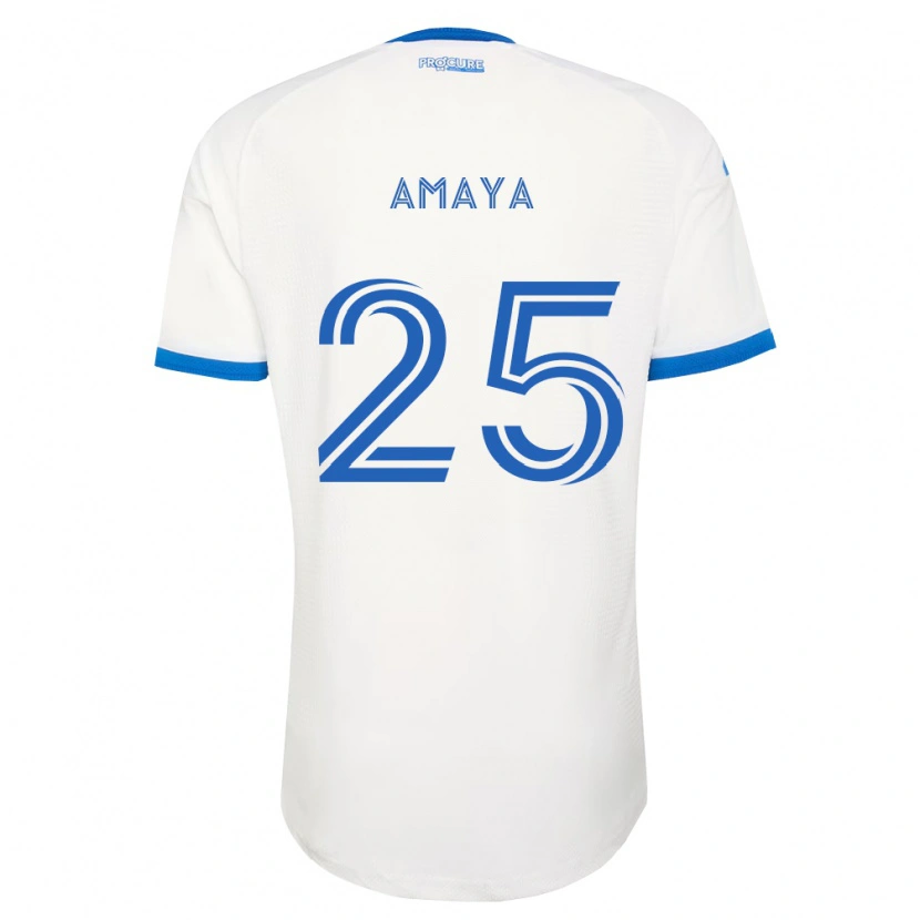 Danxen Kinder Frankie Amaya #25 Himmelblau Weiß Auswärtstrikot Trikot 2026/27 T-Shirt Österreich