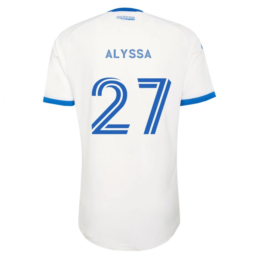 Danxen Kinder Garreaud Alyssa #27 Himmelblau Weiß Auswärtstrikot Trikot 2026/27 T-Shirt Österreich